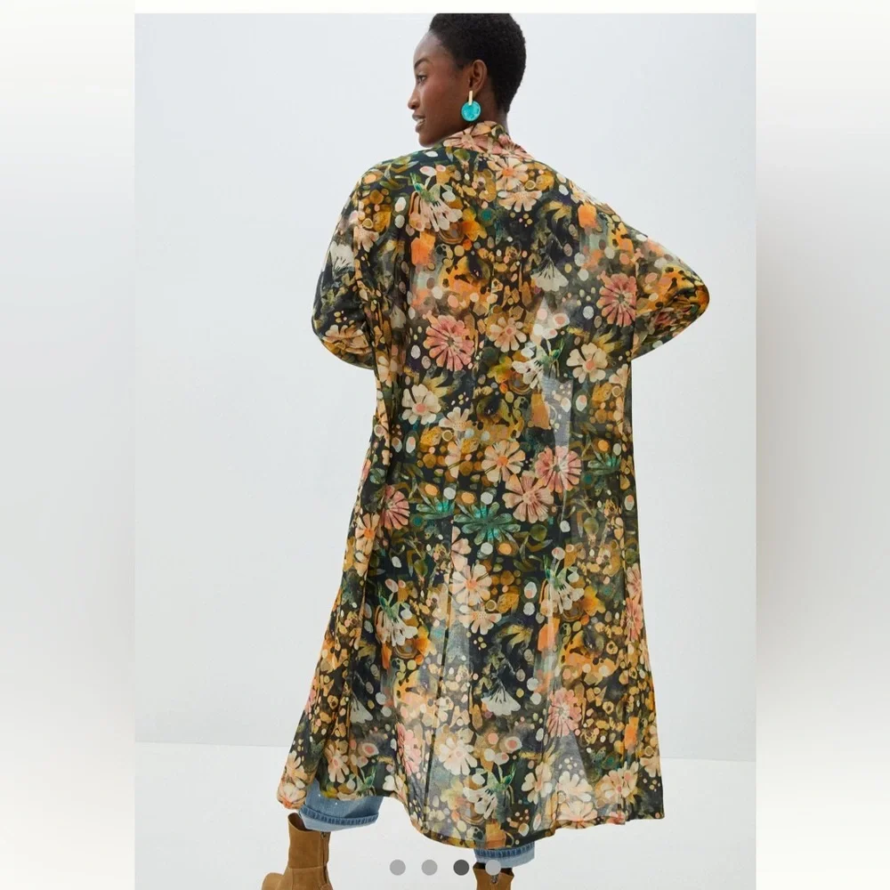 NWT ELLA for‎ Anthropologie floral kimono